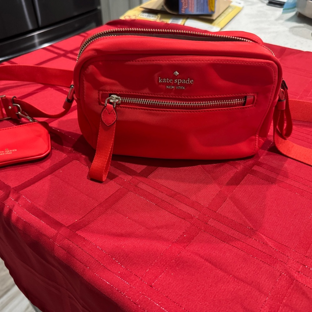 Kate Spade Red Emma camera style bag